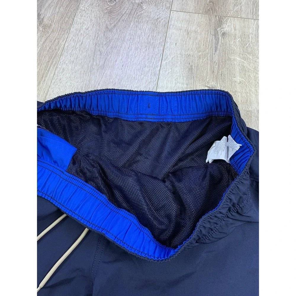 Nautica Navy Blue Mesh Lined Swim‎ Trunks Men's XL Drawstring Closure #TR0404